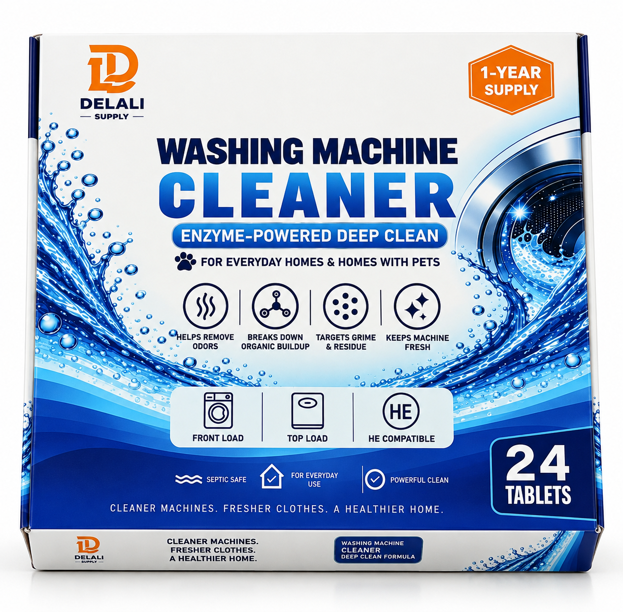 Enzyme-Powered Washing Machine Cleaner
